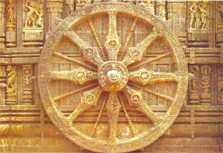 Az Idő kereke. A Nap temploma, Konarak, India