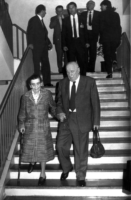 Kádár János és felesége 1988
